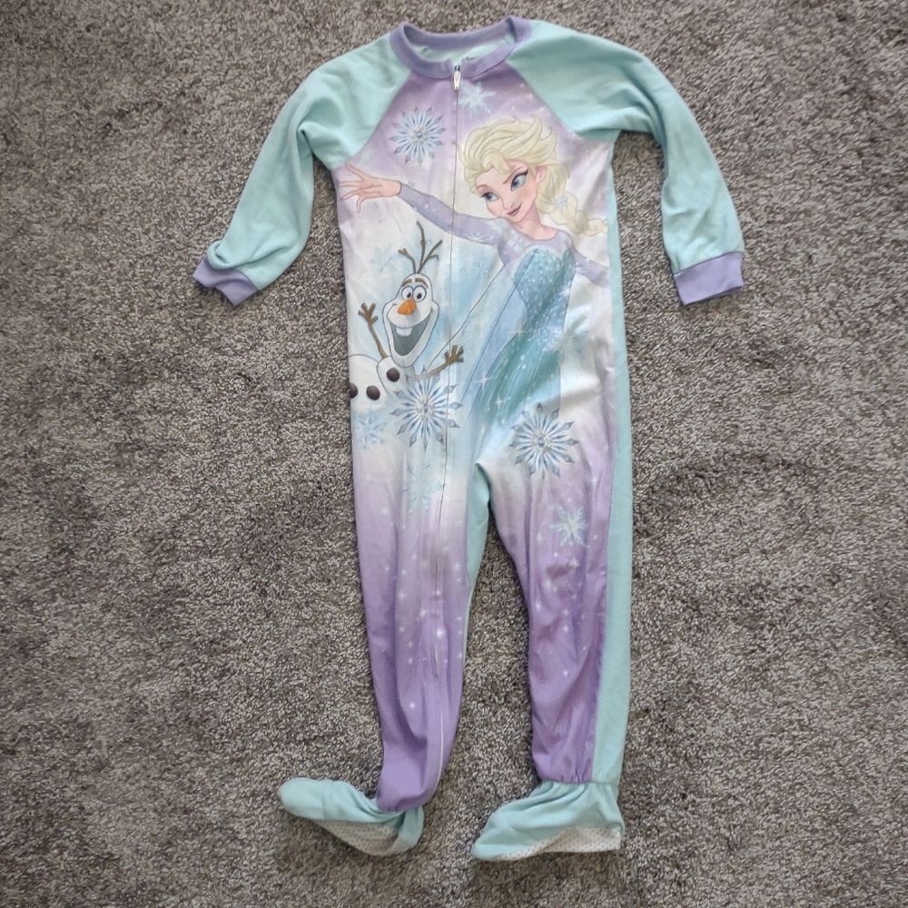 Frozen footie pajamas